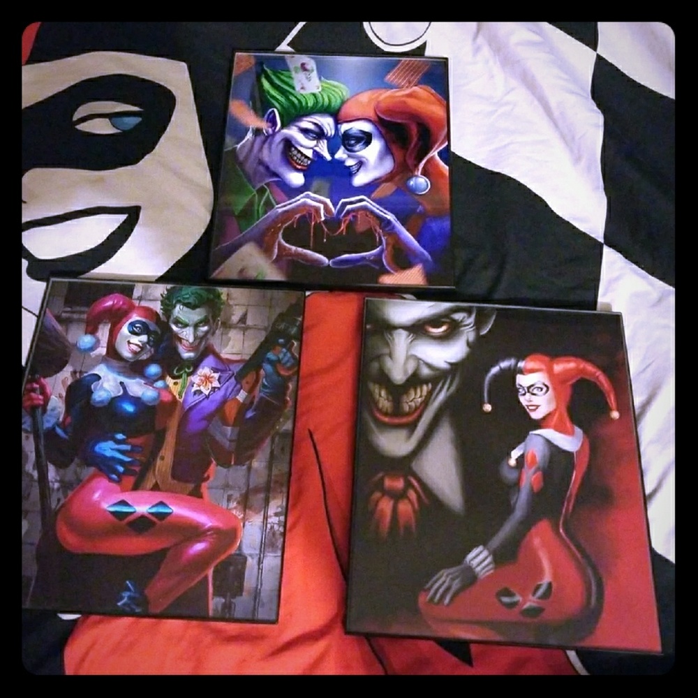 Three set picture harley joker